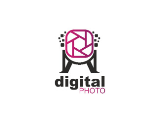 Projekt graficzny logo dla firmy online digital photo